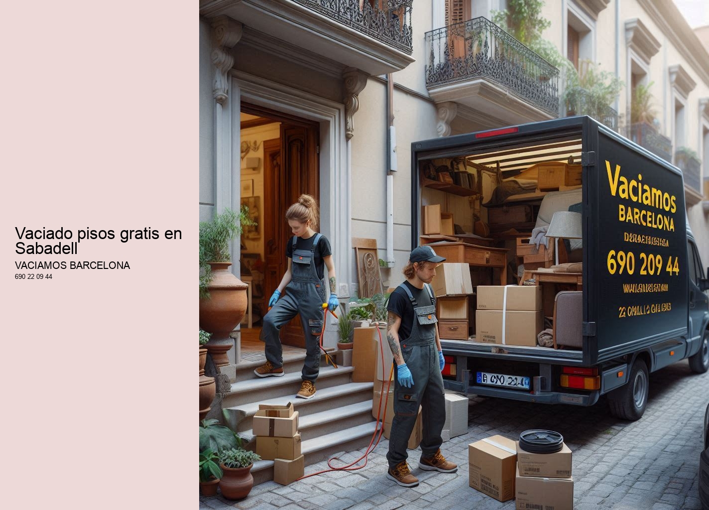 Servicio de mudanzas y vaciado de muebles